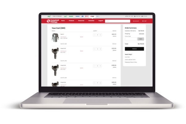 Campbell Fittings Streamlines Ordering with Enhanced Distributor Tools
